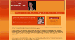 Desktop Screenshot of giuliacheccuccipsicologo.it